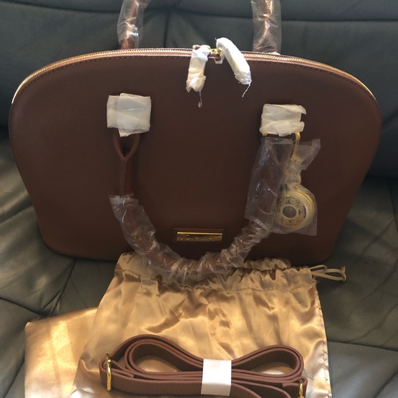 Joy & Iman Genuine Leather Handbag - Picture 6 of 6